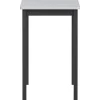 Lorell® Melamine/Steel Utility Table, 30"H x 60"W x 18-1/8"D, Gray/Black