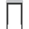 Lorell® Melamine/Steel Utility Table, 30"H x 30"W x 18-1/8"D, Gray/Black