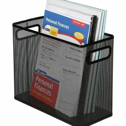LorellĀ® Mesh Desktop Hanging File Folder, Letter-Size, Black