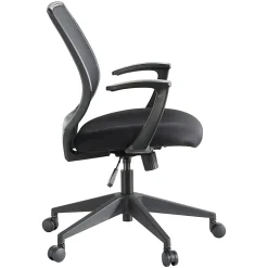 LorellĀ® Mesh Mid-Back Office Chair, Black