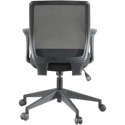 Lorell® Mesh Mid-Back Office Chair, Black