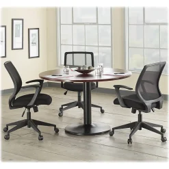 Lorell® Mesh Mid-Back Office Chair, Black