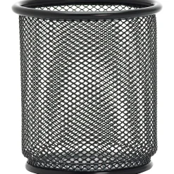 Lorell® Mesh Pencil Cup, 3 1/2