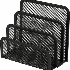LorellĀ® Mesh Vertical Sorter, Black