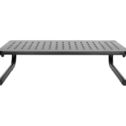 Lorell Monitor/Laptop Stand - 20 lb Load Capacity - 5.50"x14.50" Depth - Desktop - Steel - Black -  - 18330