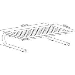 Lorell Monitor/Laptop Stand - 20 lb Load Capacity - 5.50