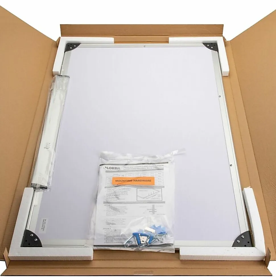 Lorell® Non-Magnetic Dry-Erase Whiteboard, 36" x 24", Aluminum Frame With Silver Finish