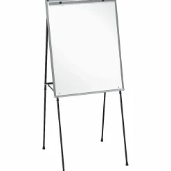 Lorell® Non-Magnetic Dry-Erase Whiteboard Easel, 34" x 28", Metal Frame With Black Finish