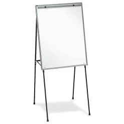 Lorell® Non-Magnetic Dry-Erase Whiteboard Easel, 34" x 28", Metal Frame With Black Finish
