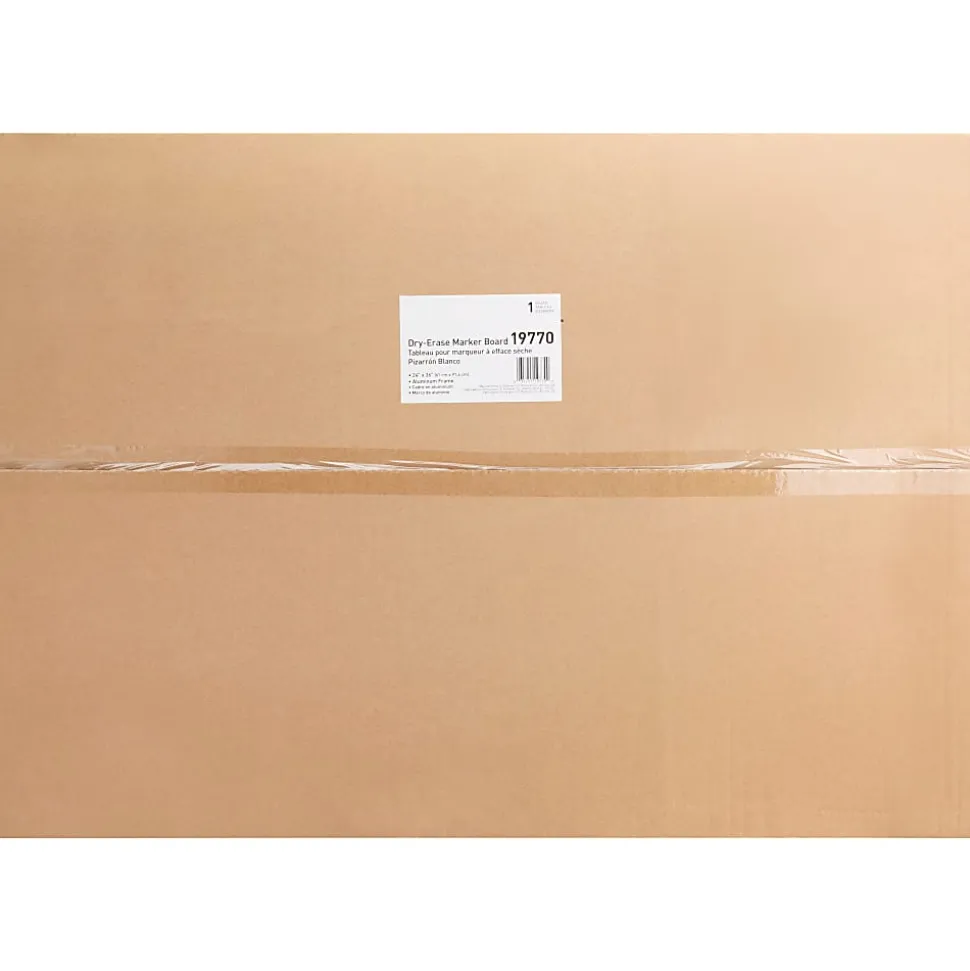 Lorell® Non-Magnetic Melamine Dry-Erase Whiteboard, 36" x 24", Aluminum Frame With Silver Finish