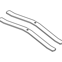 Lorell® Panel Foot Aluminum Panel System, 2-Pack