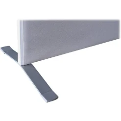 Lorell® Panel Foot Aluminum Panel System, 2-Pack