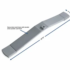 Lorell® Panel Foot Aluminum Panel System, 2-Pack