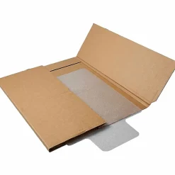LorellĀ® PlushMat Medium Pile Studded Chair Mat, Wide Lip, 45" x 53", Clear