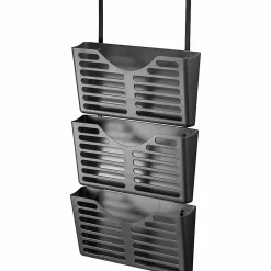 Lorell® 3-Pocket Plastic Hanging Wall File, 9-3/4