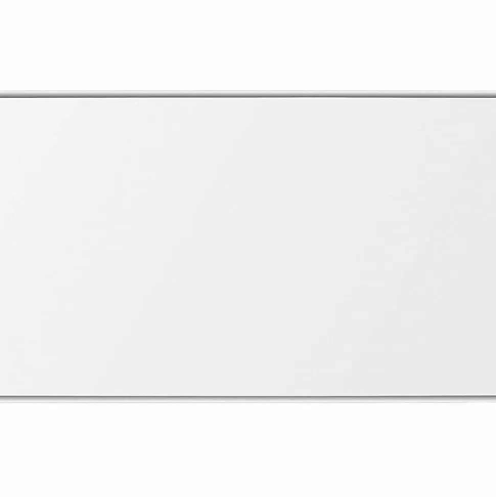 Lorell® Porcelain Unframed Dry-Erase Whiteboard, 96" x 48", Satin Aluminum Frame