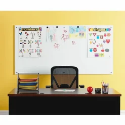 Lorell® Premium Glass Unframed Dry-Erase Whiteboard, 48" x 96", White