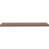 Lorell® Quadro Sit-To-Stand Laminate Table Top, 72"W x 24"D, Walnut
