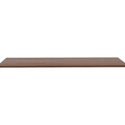 LorellĀ® Quadro Sit-To-Stand Laminate Table Top, 72"W x 24"D, Walnut