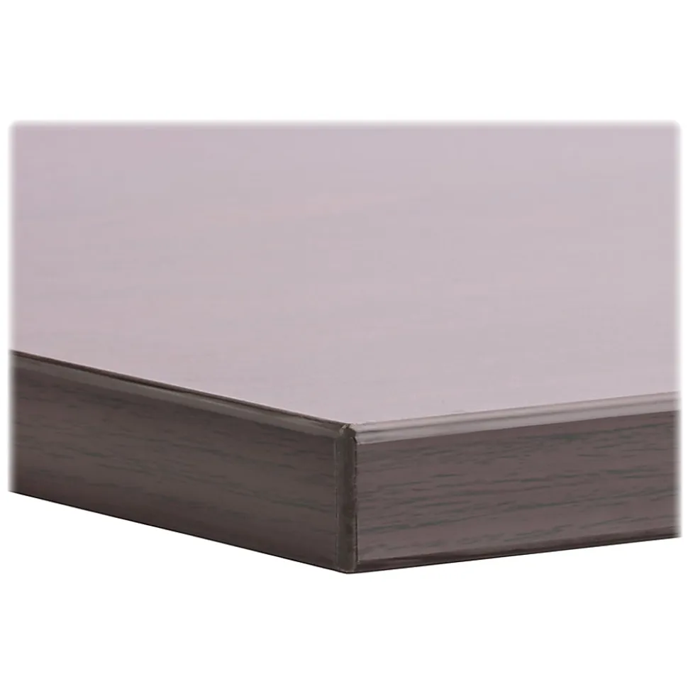 Lorell® Quadro Sit-To-Stand Laminate Table Top, 60"W x 24"D, Mahogany