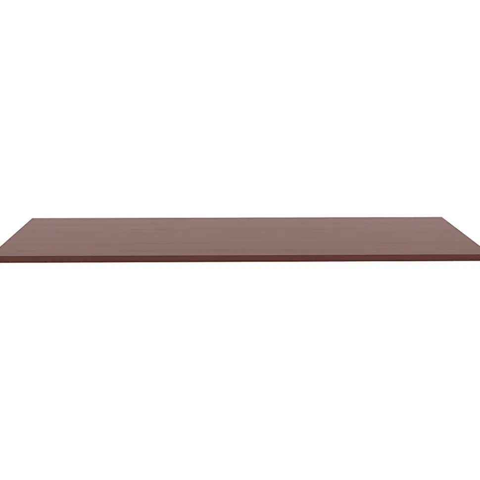 Lorell® Quadro Sit-To-Stand Laminate Table Top, 60"W x 24"D, Mahogany