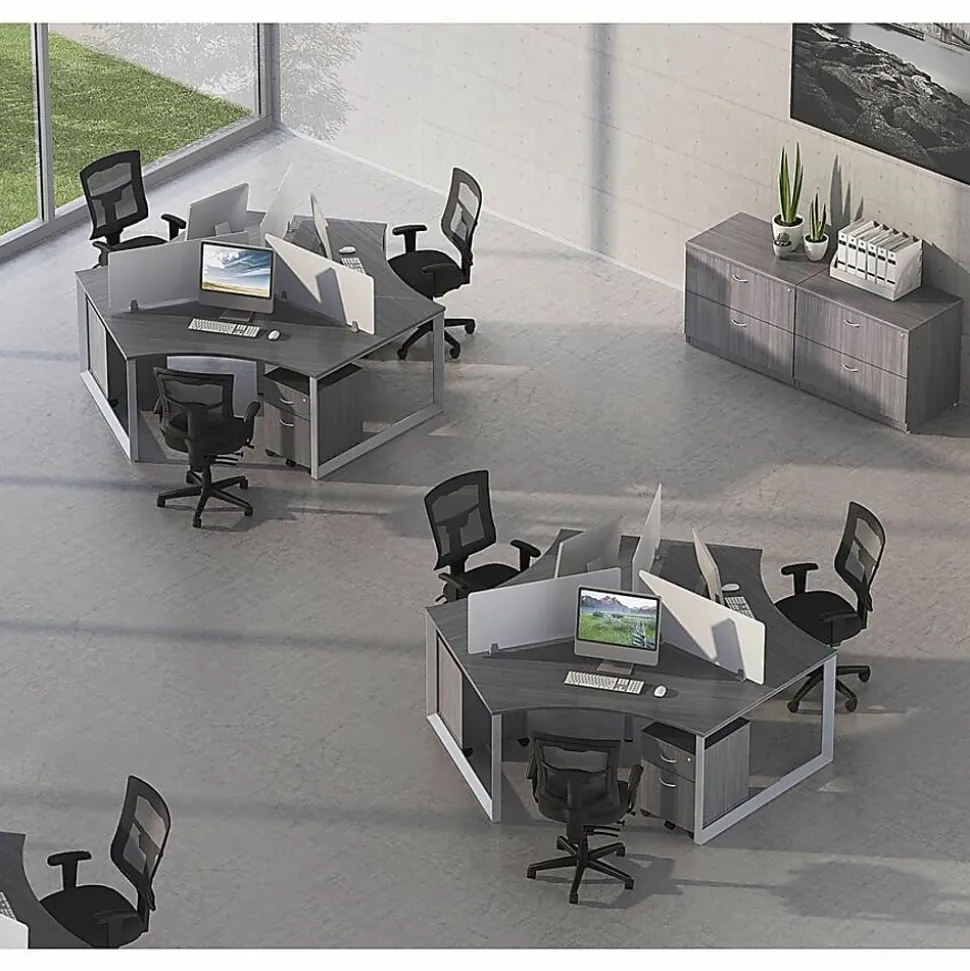 Lorell® Relevance 2-Drawer Mobile File Cabinet For Computer Desk, Charcoal