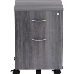 Lorell® Relevance 2-Drawer Mobile File Cabinet For Computer Desk, Charcoal
