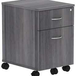 Lorell® Relevance 2-Drawer Mobile File Cabinet For Computer Desk, Charcoal