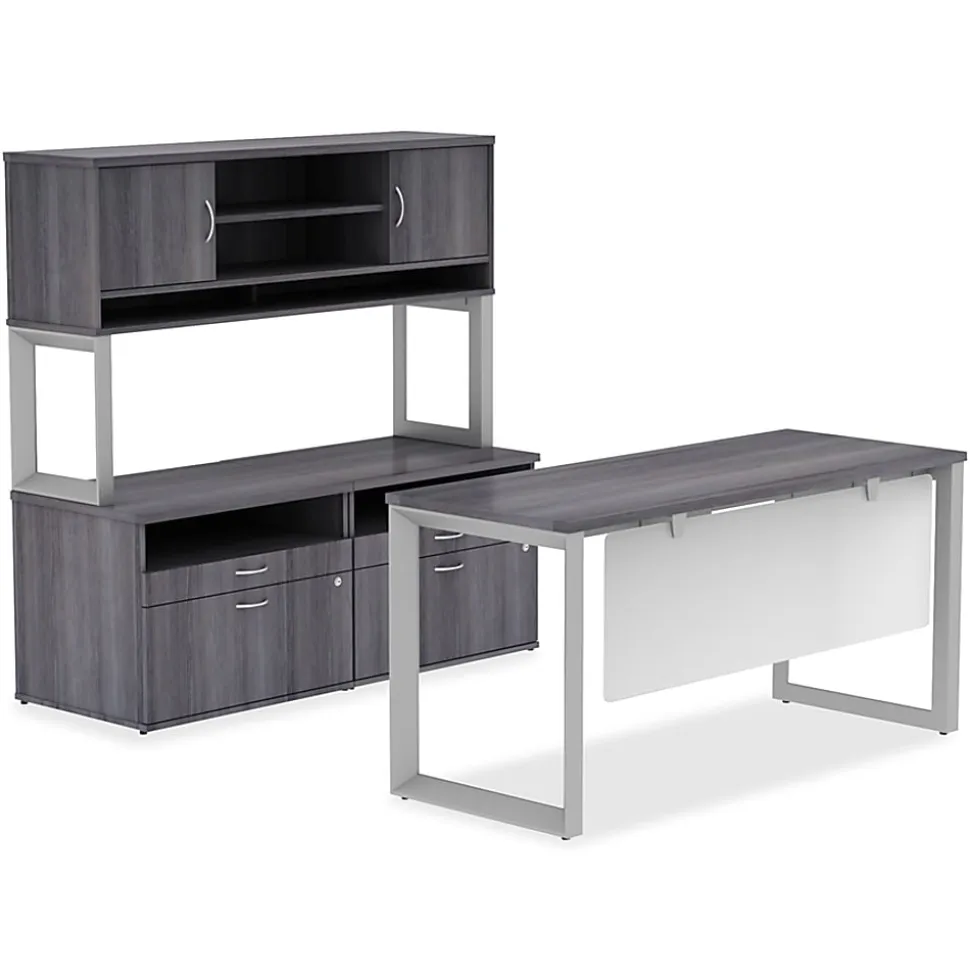 Lorell® Relevance Series Desk Top, 72"W x 29 1/2"D, Charcoal