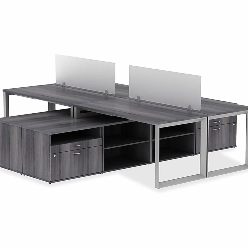Lorell® Relevance Series Desk Top, 72"W x 29 1/2"D, Charcoal