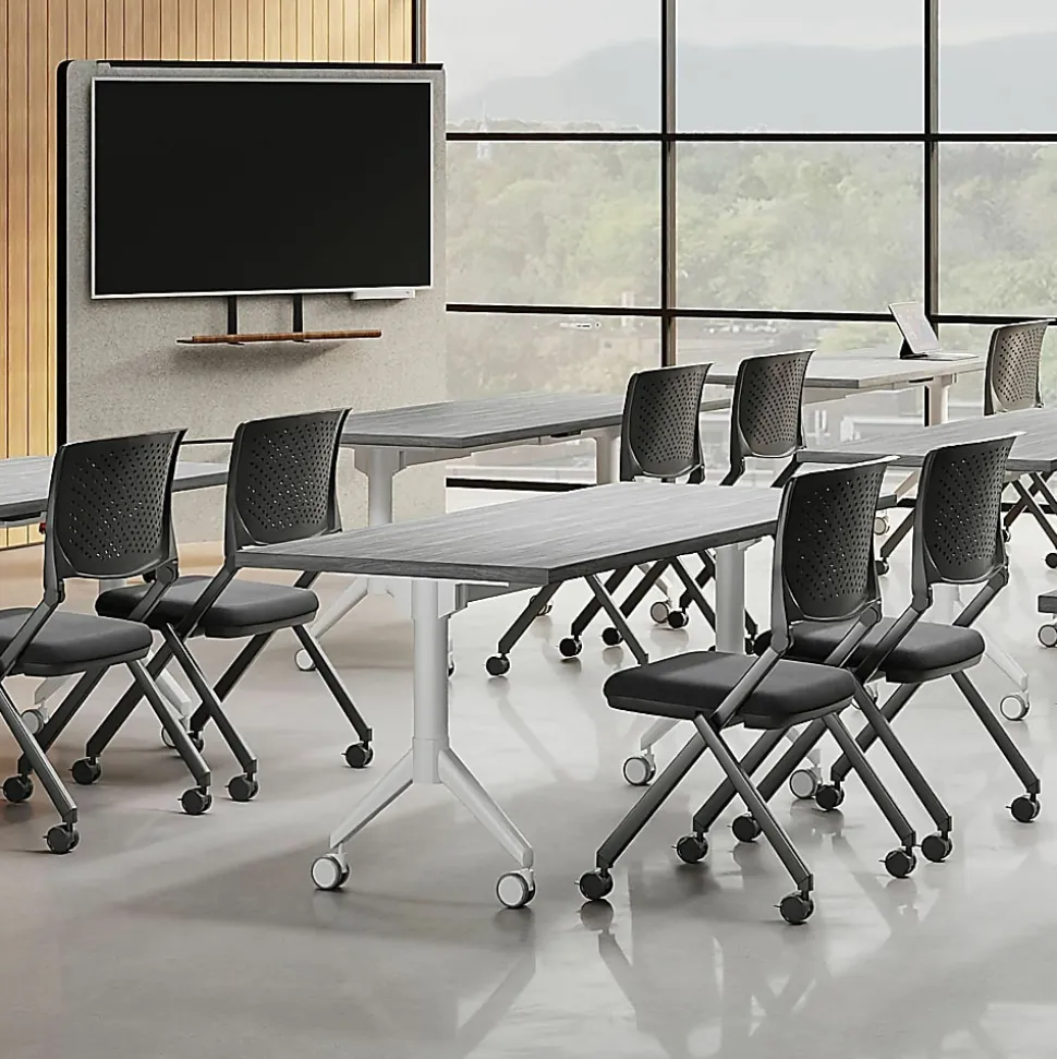 Lorell® Relevance Series Desk Top, 72"W x 29 1/2"D, Charcoal