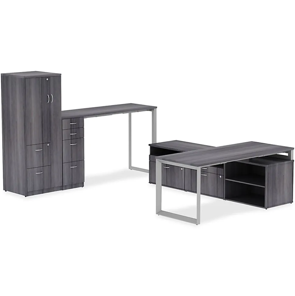 Lorell® Relevance Series Desk Top, 72"W x 29 1/2"D, Charcoal