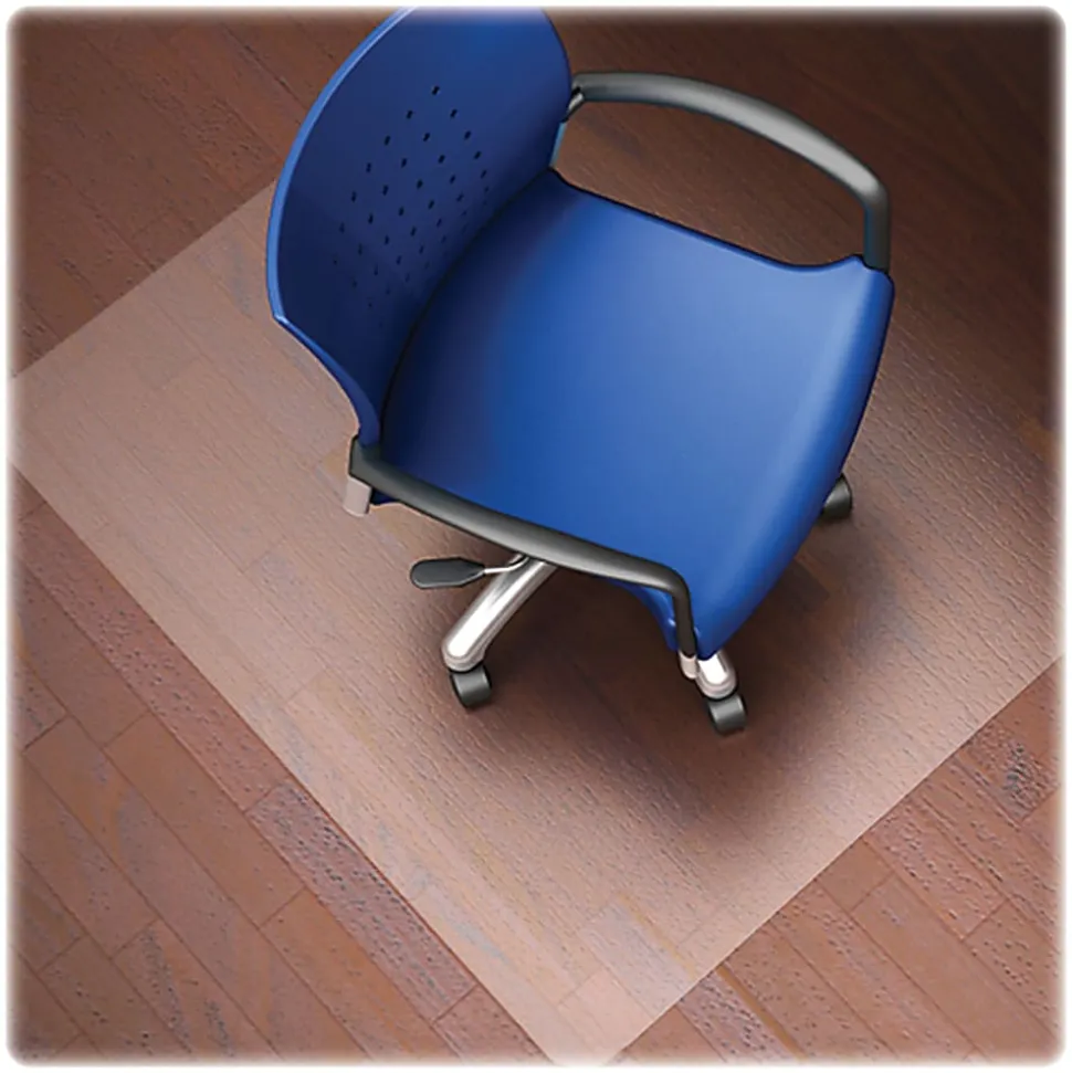 Lorell® Rolled Hard Floor Chair Mat, 46" x 60"