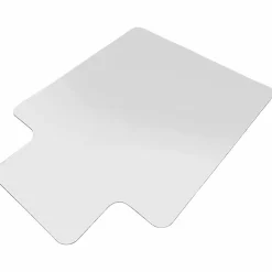 LorellĀ® Rolled Hard Floor Chair Mat, 45" x 53", Wide Lip