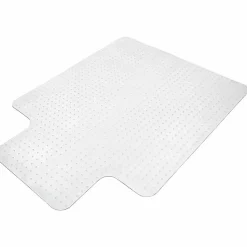 LorellĀ® Rolled Low-Medium Pile Studded Chair Mat, 36" x 48", Standard Lip