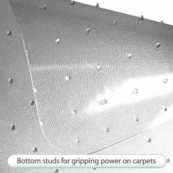 Lorell® Rolled Low-Medium Pile Studded Chair Mat, 36