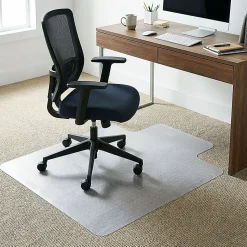 Lorell® Rolled Low-Medium Pile Studded Chair Mat, 36