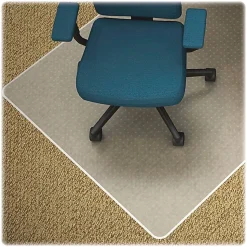 Lorell® Rolled Low Pile Studded Chair Mat, 45