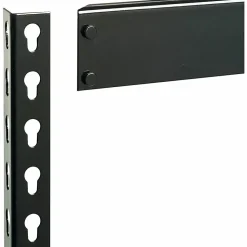 Lorell® 5-Shelf Riveted Steel Shelving, 72"H x 36"W x 18"D, Black