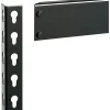 Lorell® 5-Shelf Riveted Steel Shelving, 72"H x 48"W x 24"D, Black