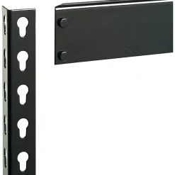 Lorell® 5-Shelf Riveted Steel Shelving, 72"H x 48"W x 24"D, Black