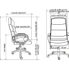 Lorell® SOHO Ergonomic Bonded Leather High-Back Chair, Modern Stitch, Black