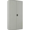 Lorell® Steel Wardrobe Storage Cabinet, 72"H x 36"W x 18"D, Light Gray