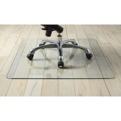 Lorell® Tempered Glass Chair Mat, 36" x 46", Clear