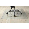 Lorell® Tempered Glass Chair Mat, 44" x 50", Clear