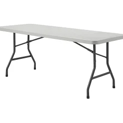 Lorell® Ultra-Lite Economy Folding Table, 29-3/10"H x 96"W x 30"D, 1000 Lb Capacity, Gray