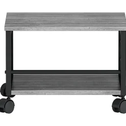 Lorell Underdesk Mobile Machine Stand - 150 lb Load Capacity - 13.20"x18.70"x 15.70" Depth - Desk - Powder Coated - 60262