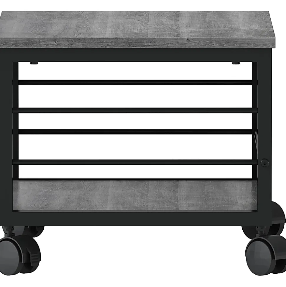 Lorell Underdesk Mobile Machine Stand - 150 lb Load Capacity - 13.20"x18.70"x 15.70" Depth - Desk - Powder Coated - 60262