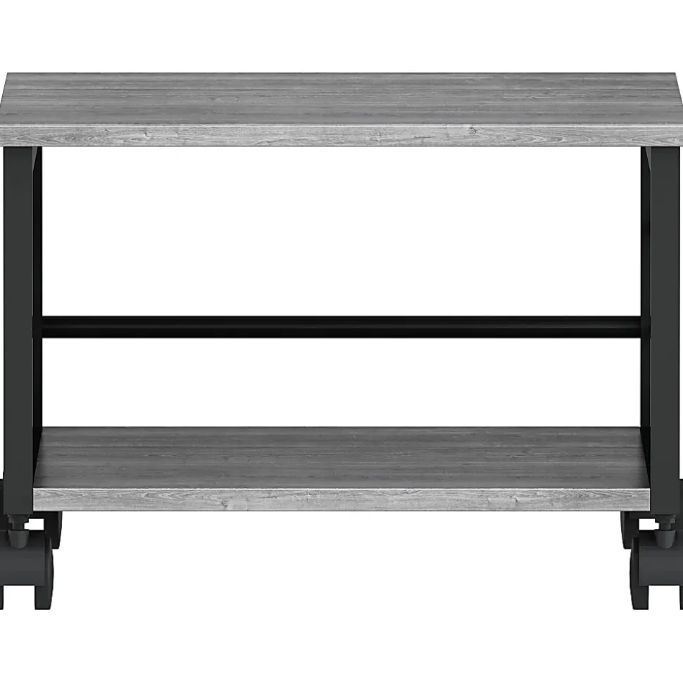 Lorell Underdesk Mobile Machine Stand - 150 lb Load Capacity - 13.20"x18.70"x 15.70" Depth - Desk - Powder Coated - 60262