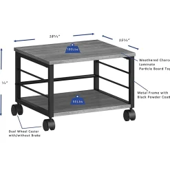Lorell Underdesk Mobile Machine Stand - 150 lb Load Capacity - 13.20